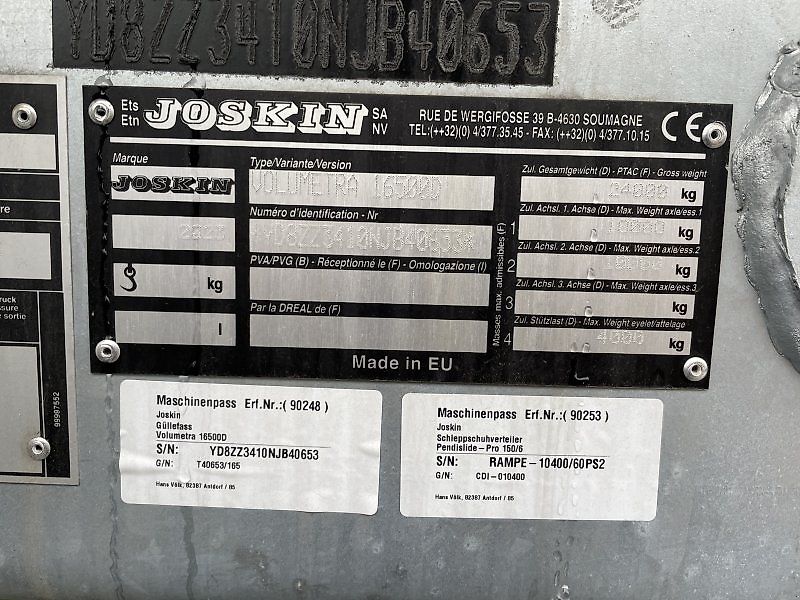 Joskin Volumetra 16500D