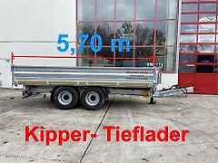 Möslein TTD 14 5,70 m 14 t Kipper Tieflader 5,70 m lang,