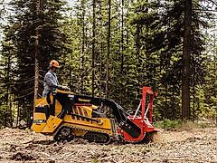 Humus PH Gestrüppmulcher mit hydraulischem Antrieb, zum Frontanbau an Radlader, Raupen, große Auslegermäher oder Bagger