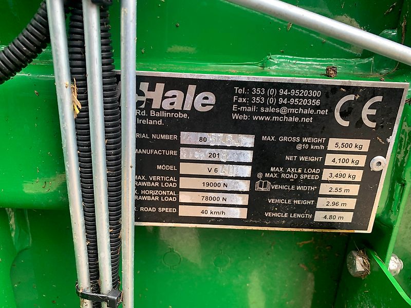 McHale V640 Round Baler For Sale