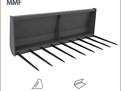 Neue Anbaugeräte erhältlich - Jetzt anfragen! DUNGGABEL STANDARD EUROTRAC W 11 / W12 - dickwandiges Profil - Zahnbefestigung mit Konusbuchsen - Hochqualitative geschmiedete Zähne - 8 Zinken