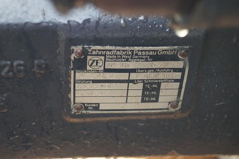 ZF Allradachse APL 345 für Deutz DX6.30,6.10, Case XL1056,956