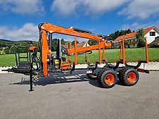 MTM 13T 13to 8,10m Kran Forwarder Rungen Druckluft Doppelrohrrahmen