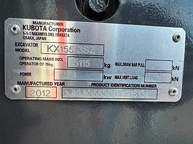 Kubota KX155-3SZ