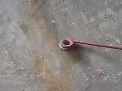 Welger AP 41 Garnspannfeder mit Anschlußwinkel und Öse