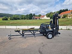 Pilkemaster GO 30cm 13PS Benzinmotor Sägespaltautomat Förderband Stammheber Fahrwerk 80km/h