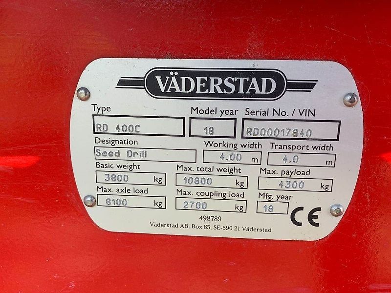 Väderstad Rapid RD 400C