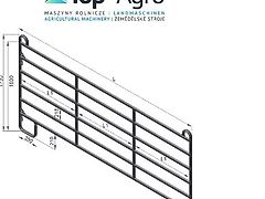 Top-Agro Trennwand Tor Panel 3,0m