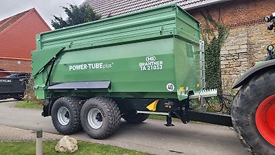 Brantner TA 20053 PowerTube mi 18 / 26m³  + 3 to K80 Anhängung = 21 to  +  abklappbare 600er Aufsatzwände + 560/60 R 22.5 NEU BKT 693 M 165 D + 2x Sichtfenster mit Plexiglas + LED